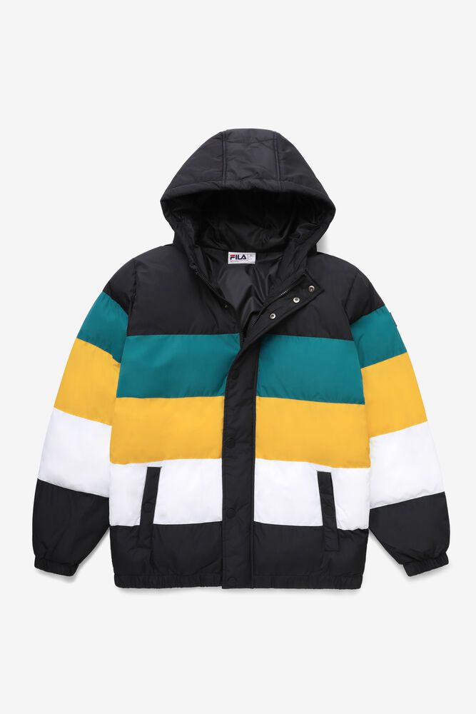 Fila Giovanni Puffa Multicolor Jacket Mens - NZ 03572-OJFZ